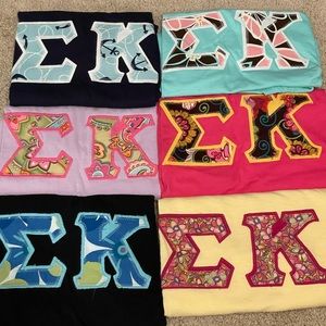 Sigma Kappa Letter Shirts